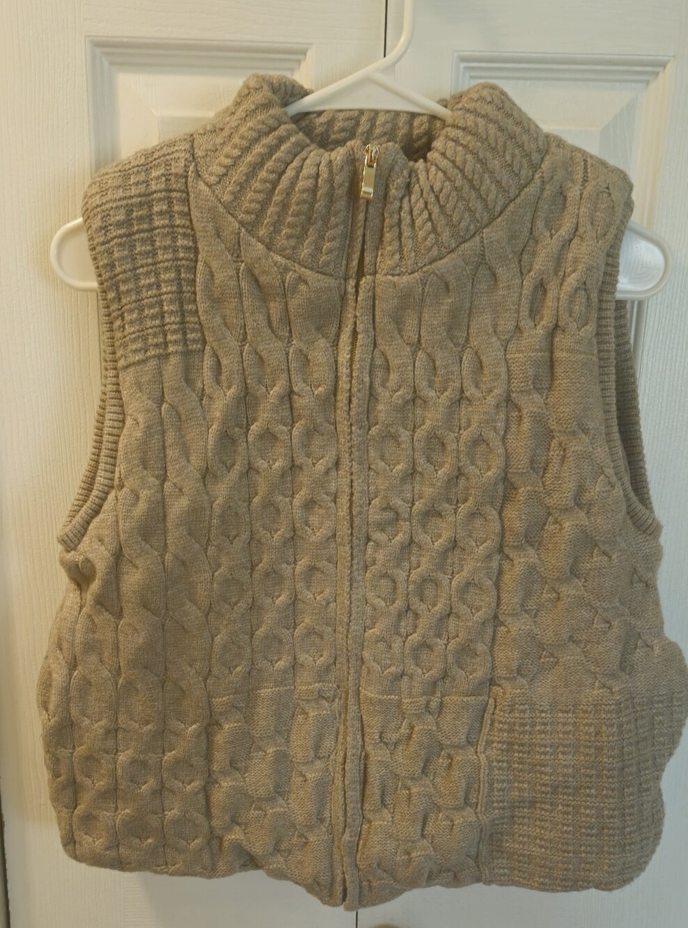 Joie Knit Puffer Vest Zip Size M